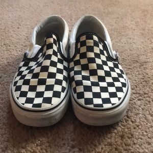 Checkered Vans (cream)